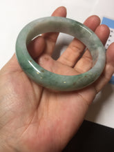 Load image into Gallery viewer, 60.3mm certified type A 100% Natural green/red chubby Jadeite Jade bangle B117-9131
