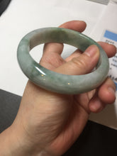 Load image into Gallery viewer, 60.3mm certified type A 100% Natural green/red chubby Jadeite Jade bangle B117-9131
