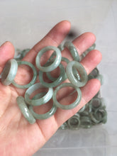 Load image into Gallery viewer, 100% natural type A watery green/white/yellow/dark green/gray jadeite jade band ring group AY1 (Add on item, not sale individually.)
