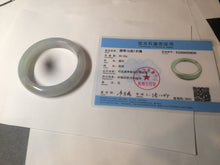 Load image into Gallery viewer, 55.9mm Certified Type A 100% Natural Icy watery white/gray/clear Jadeite Jade bangle BG20-5830
