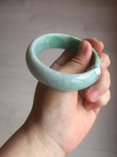 Load image into Gallery viewer, 55.4mm type A 100% Natural green Jadeite Jade bangle E67
