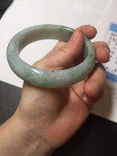 Load image into Gallery viewer, 60.3mm certified type A 100% Natural green/red chubby Jadeite Jade bangle B117-9131
