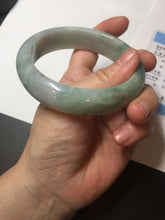 Load image into Gallery viewer, 60.3mm certified type A 100% Natural green/red chubby Jadeite Jade bangle B117-9131
