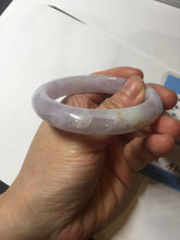 Load image into Gallery viewer, 53mm Certified Type A 100% Natural light purple white Jadeite bangle AU15-9429
