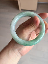 Load image into Gallery viewer, 卖了 58mm certified 100% natural type A light sunny green chubby round cut jadeite jade bangle BL8-5394
