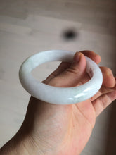 Load image into Gallery viewer, 57.9mm certified type A 100% Natural light green/white jadeite jade bangle AY53-1460
