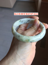 Load image into Gallery viewer, Sale! Certified type A 100% 50-59mm Natural green/white/beige/eggplant purple/black spring garden Jadeite bangle group GL5(31-50)
