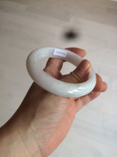 Load image into Gallery viewer, 57.9mm certified type A 100% Natural light green/white jadeite jade bangle AY53-1460
