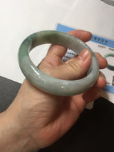 Load image into Gallery viewer, 60.3mm certified type A 100% Natural green/red chubby Jadeite Jade bangle B117-9131
