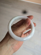 Load image into Gallery viewer, 57.9mm certified type A 100% Natural light green/white jadeite jade bangle AY53-1460
