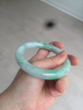 Load image into Gallery viewer, 卖了 58.3mm certified 100% natural type A light sunny green chubby round cut jadeite jade bangle BK63-5397
