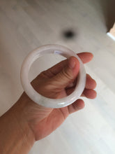 Load image into Gallery viewer, 57.9mm certified type A 100% Natural light green/white jadeite jade bangle AY53-1460

