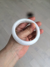 Load image into Gallery viewer, 57.9mm certified type A 100% Natural light green/white jadeite jade bangle AY53-1460
