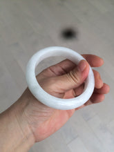 Load image into Gallery viewer, 57.9mm certified type A 100% Natural light green/white jadeite jade bangle AY53-1460
