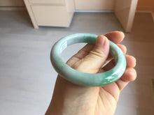 Load image into Gallery viewer, 56.9mm certified 100% natural Type A green white gray jadeite jade bangle BP174-9549
