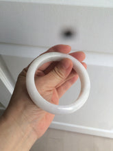 Load image into Gallery viewer, 57.9mm certified type A 100% Natural light green/white jadeite jade bangle AY53-1460
