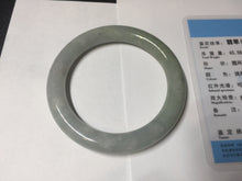 Load image into Gallery viewer, 54.8mm certified natural 100% natural Type A light green round cut jadeite jade bangle BP2-4990
