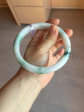 Load image into Gallery viewer, 75mm certified Type A 100% Natural light green purple red with green floating flowers plus size Jadeite Jade bangle AY97-9628
