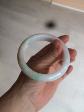 Load image into Gallery viewer, 57.6mm certified type A 100% Natural sunny green jadeite jade bangle AY52-1481
