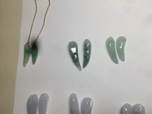 Load image into Gallery viewer, 100% Natural type A icy watery purple/green/white Chili Pepper Jadeite Jade earring group B201

