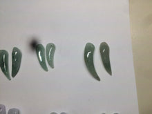 Load image into Gallery viewer, 100% Natural type A icy watery purple/green/white Chili Pepper Jadeite Jade earring group B201
