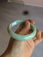 Load image into Gallery viewer, 55mm certified Type A 100% Natural apple green/purple Jadeite Jade bangle L145-2834
