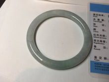 Load image into Gallery viewer, 53.3mm certified 100% natural Type A light green round cut jadeite jade bangle AX132-0798

