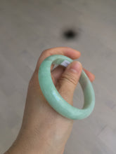 Load image into Gallery viewer, 55mm certified Type A 100% Natural apple green/purple Jadeite Jade bangle L145-2834
