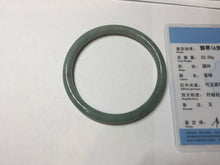 Load image into Gallery viewer, 59mm Certified Type A 100% Natural light green/blue/brown slim round cut Guatemala Jadeite bangle BS50-4650
