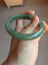 Load image into Gallery viewer, 57.7mm certified Type A 100% Natural oliy dark green/black Jadeite Jade bangle BL121-9425
