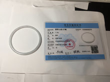 Load image into Gallery viewer, 57mm Certified Type A 100% Natural icy watery white/light purple flat slim Jadeite Jade bangle BG220-8570
