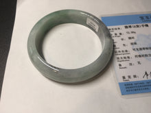 Load image into Gallery viewer, 60.2mm certified type A 100% Natural green/black/red chubby Jadeite Jade bangle B119-9123
