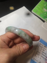 Load image into Gallery viewer, 56.5mm certified 100% natural type A sunny green/purple jadeite jade bangle BK66-4031
