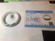 Load image into Gallery viewer, 60mm certified type A 100% Natural sunny green/dark green/white jadeite jade bangle BG25-1719
