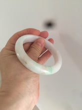 Load image into Gallery viewer, 57.6mm certified type A 100% Natural sunny green jadeite jade bangle AY52-1481
