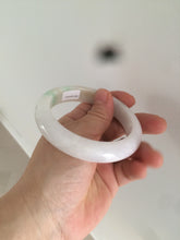 Load image into Gallery viewer, 57.6mm certified type A 100% Natural sunny green jadeite jade bangle AY52-1481
