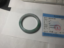 Load image into Gallery viewer, 56.9mm certified 100% natural Type A green white gray jadeite jade bangle BP174-9549
