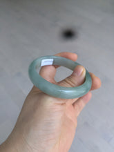 Load image into Gallery viewer, 50.5mm Certified Type A 100% Natural dark green/gray oval Jadeite Jade bangle AT93-2862
