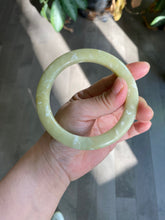 Load image into Gallery viewer, 62.8mm 100% Natural yellow/ white Xiu Jade (岫玉 Serpentine) bangle SY32
