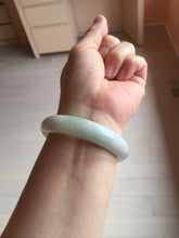 Load image into Gallery viewer, 52.5mm Certified Type A 100% Natural light green white purple Jadeite bangle AU22-0872
