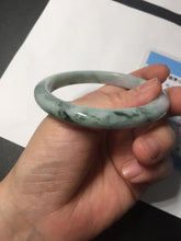 Load image into Gallery viewer, 58mm 100% natural type A certified dark green/purple jadeite jade bangle B120-3024
