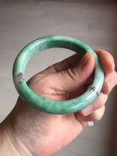 Load image into Gallery viewer, 56.5mm Certified Type A 100% Natural sunny green Jadeite Jade bangle AU7-4441
