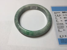 Load image into Gallery viewer, 56mm Certified Type A 100% Natural sunny green gray Jadeite Jade bangle BK131-4417
