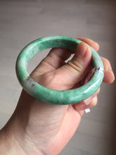 Load image into Gallery viewer, 56.5mm Certified Type A 100% Natural sunny green Jadeite Jade bangle AU7-4441
