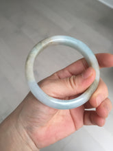 Load image into Gallery viewer, 59mm Certified Type A 100% Natural icy watery blue green brown Jadeite Jade bangle H157-70322
