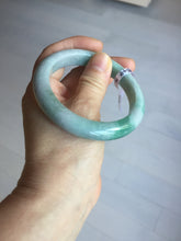 Load image into Gallery viewer, 56.9mm certified 100% natural Type A green white gray jadeite jade bangle BP174-9549
