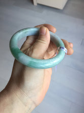 Load image into Gallery viewer, 56.9mm certified 100% natural Type A green white gray jadeite jade bangle BP174-9549
