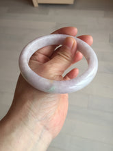 Load image into Gallery viewer, 60mm Certified Type A 100% Natural sunny green/white/purple Jadeite Jade bangle BL4-0367
