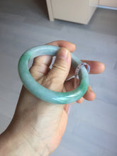 Load image into Gallery viewer, 56.9mm certified 100% natural Type A green white gray jadeite jade bangle BP174-9549
