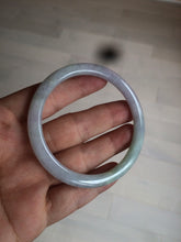 Load image into Gallery viewer, 54.3mm certified 100% natural green/purple slim round cut jadeite jade bangle AY51-2530
